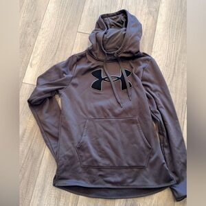 Under Armour Dark Gray Hoodie with Black Logo